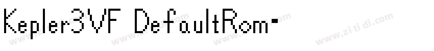 Kepler3VF DefaultRom字体转换